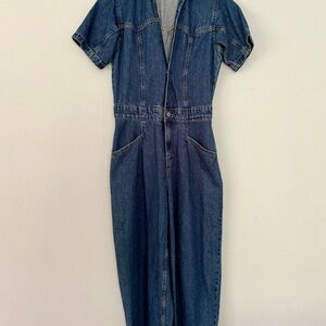 Free People Denim Jumpsuit
